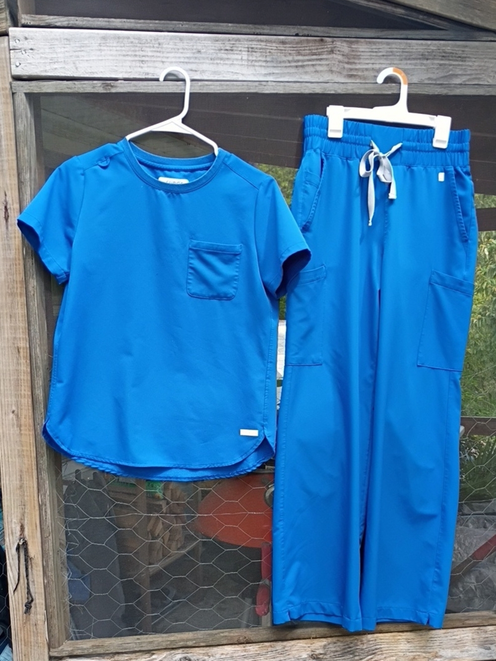 ReSurge Recycled Poly Royal Blue Scrub Set- Small